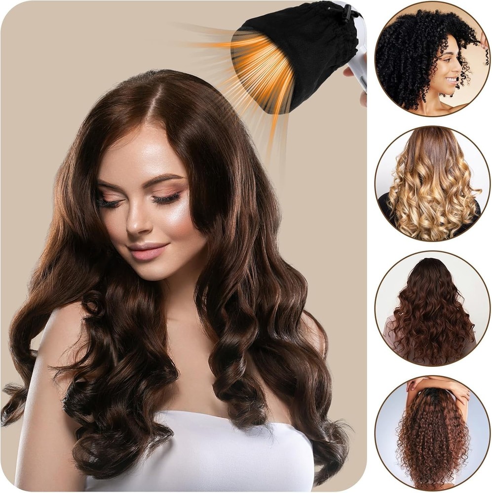 Universal Hair Dryer Diffuser Sock, Universal Difuser Cap for Hair Dryer Attachm