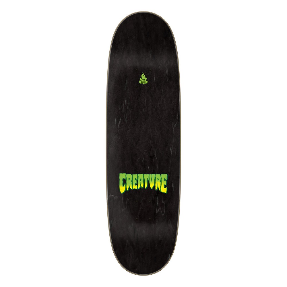 Creature Skateboard Complete Logo Spray Black 9.0" x 32"