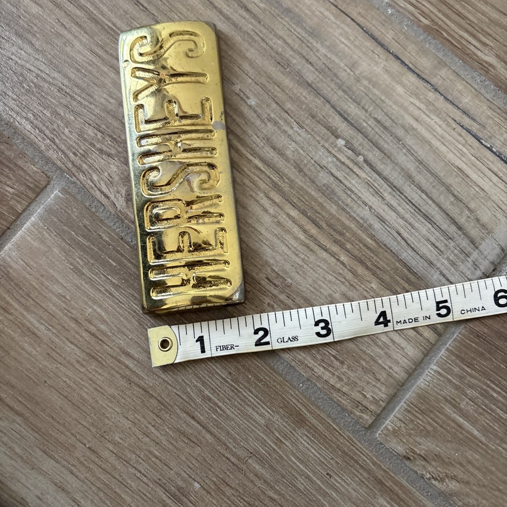Hershey Candy Bar Hershey's Solid Brass 4.5" x 2.5" 3A