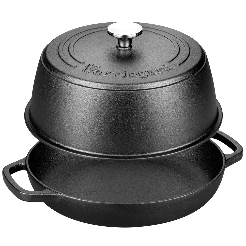 VORRINGARD Cast Iron Dutch Oven Pot with Lid for Bread Baking - include Blue
