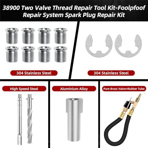 Two Valve Tool Kit for Ford Triton - Spark Plug Thread Repair System, Compatible