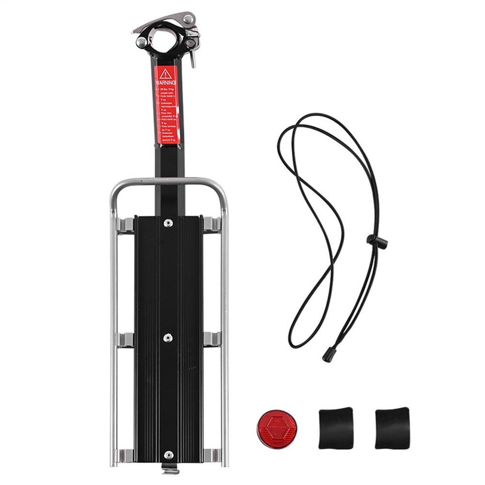 Quick Release Rear Rack | Bike Cargo Rack With Light Universal Adjustable Rack