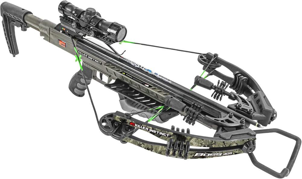 Boss 405 Crossbow Pro Package with Scope, Quiver, Bolts & Accessories