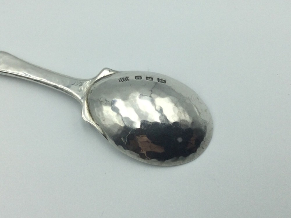 SOLID SILVER SPOON, OMAR RAMSDEN, ROSEMARY PATTERN, LONDON C1938