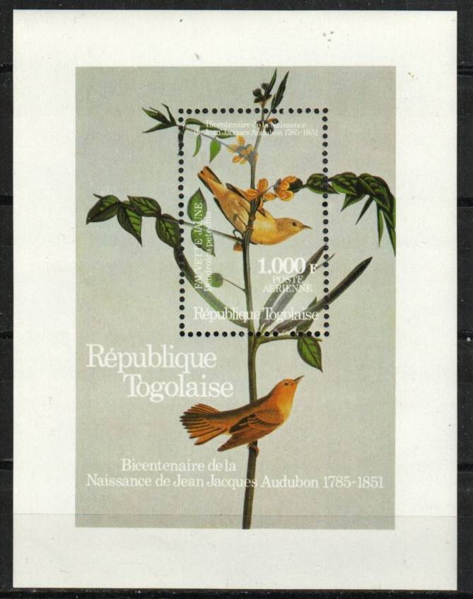 Togo Stamp 1337  - Audubon birds