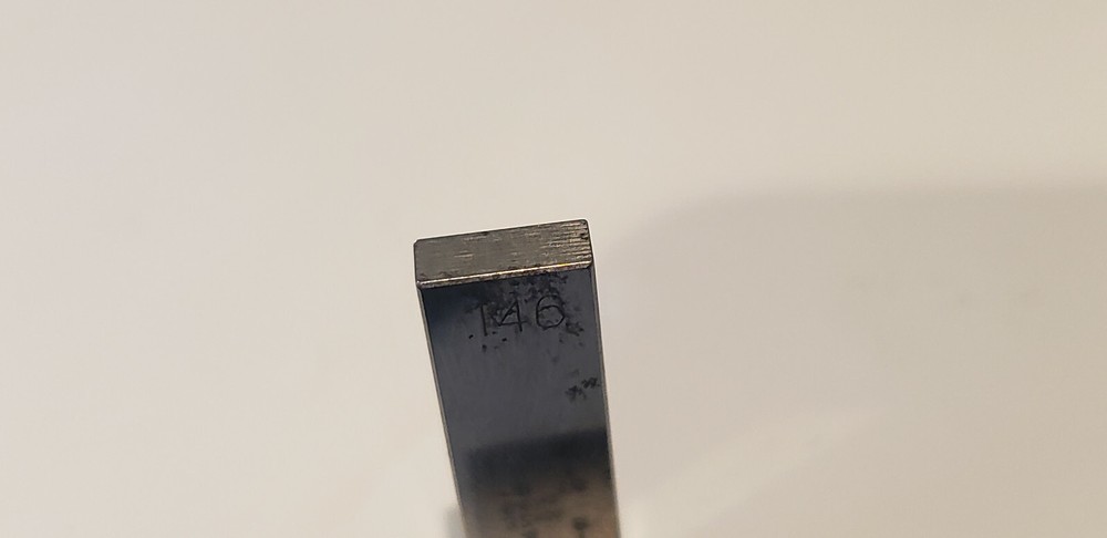 .147" Unknown Brand Rectangular Steel Gage Gauge Block.