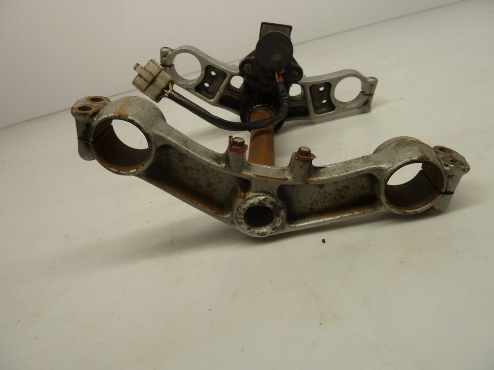 Kawasaki GPX600 Fork Yokes with ignition switch.