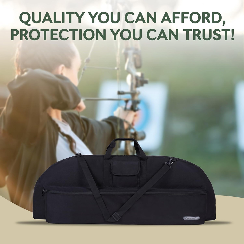 Premium Soft Compound Bow Case with Backpack Strap - 36" or 44" Interior