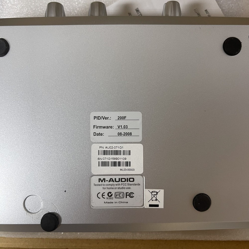 M-Audio 200F Mobile Pre USB Preamp & Audio Interface