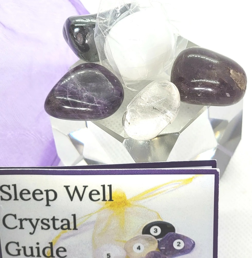 Sleep Well Crystals And Guide Gift Bagged.