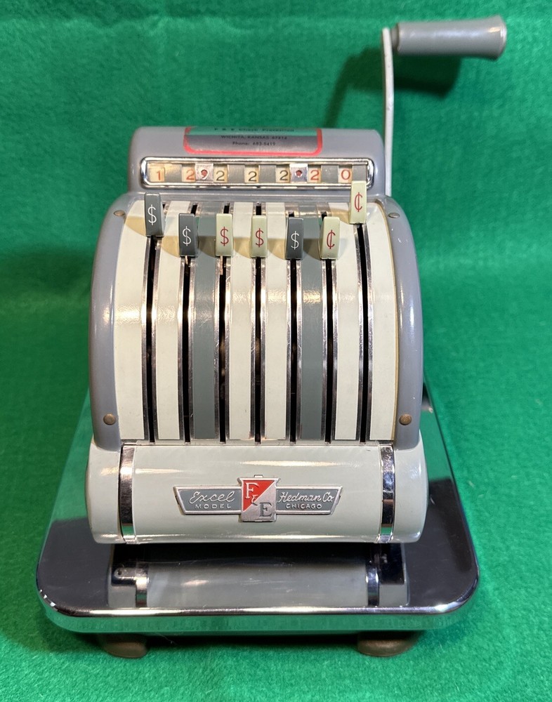 Vintage F & E Check Protector By Hedman, With Cover