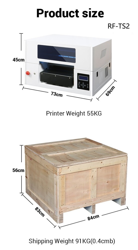 Exclusive Bundle Price Refine Full Color RF-TS2 A3 DTG Printer USA Tech Support