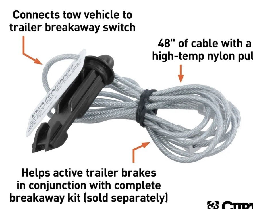 CURT 52020 Replacement Breakaway Switch Lanyard