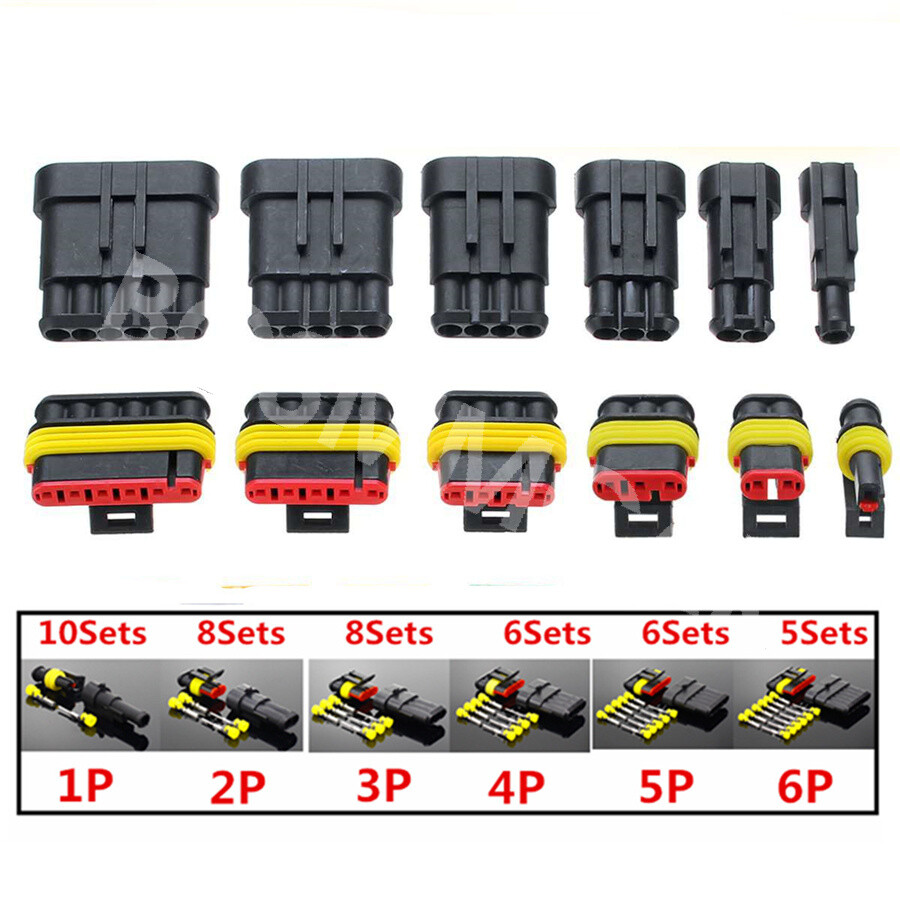Car Sealed Electrical Wire Cable Connectors Plug Terminals Plastic Kit 708Pcs