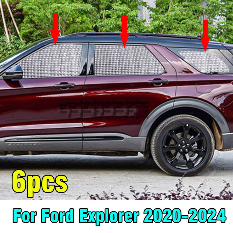For Ford Explorer 2020-24 Side Window Windshield Privacy Interior Sunshade 6Pcs