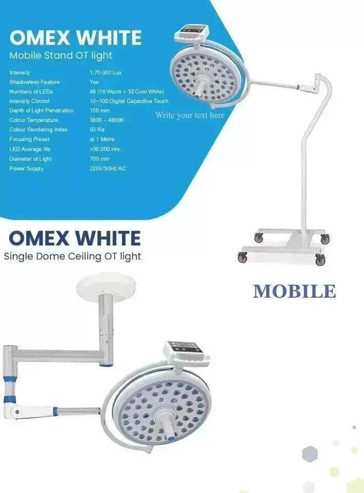 Single Dome Satellite Surgical And Examination OT LED Light Touch Control Panel