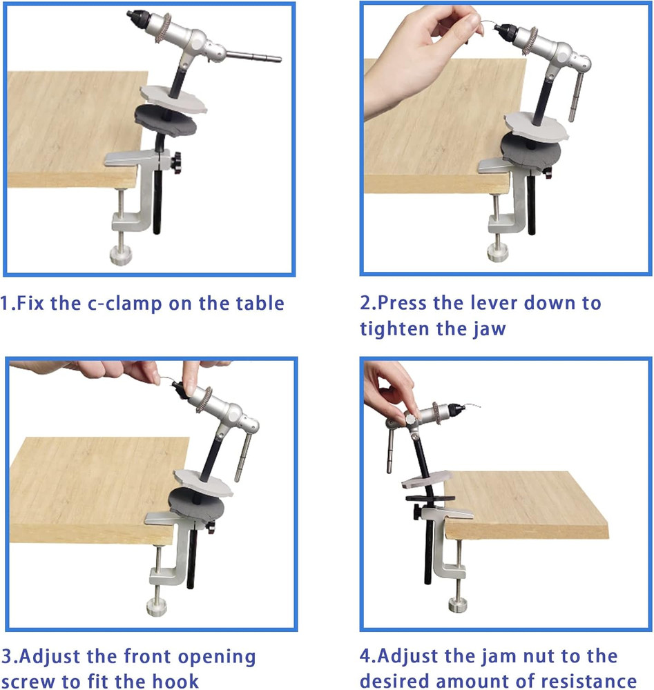 Quality Rotary Fly Tying Vise Fly Tying Tools Fly Tying Materials