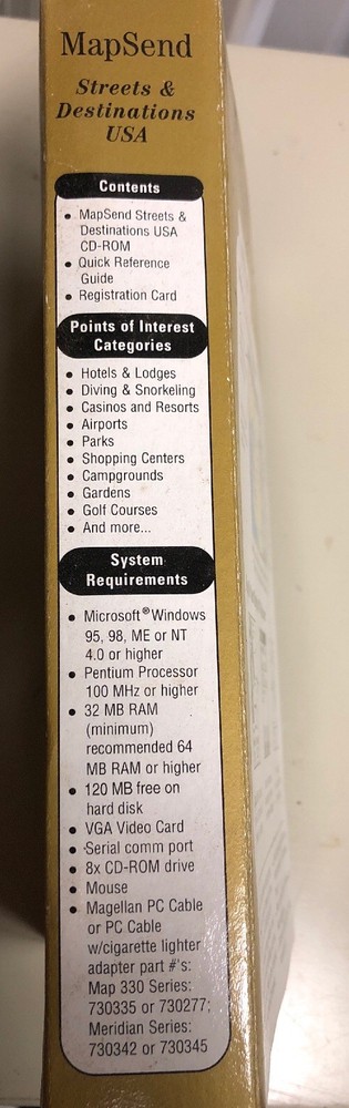 Magellan MapSend CD for Meridian and MAP330 Series GPS Handhelds