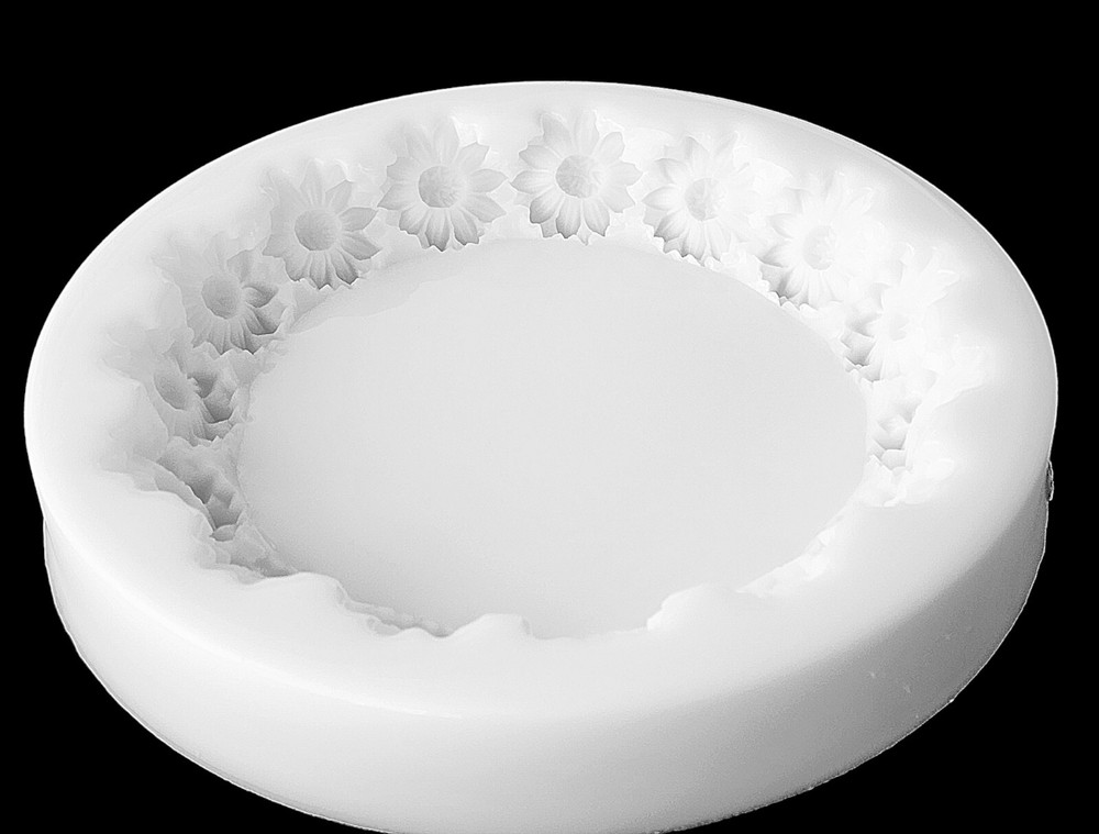 Large SUNFLOWER Edge Coaster Silicone Mold AU