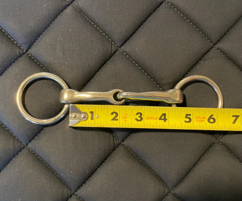 O Ring Metal Jointed Snaffle Bit 4”
