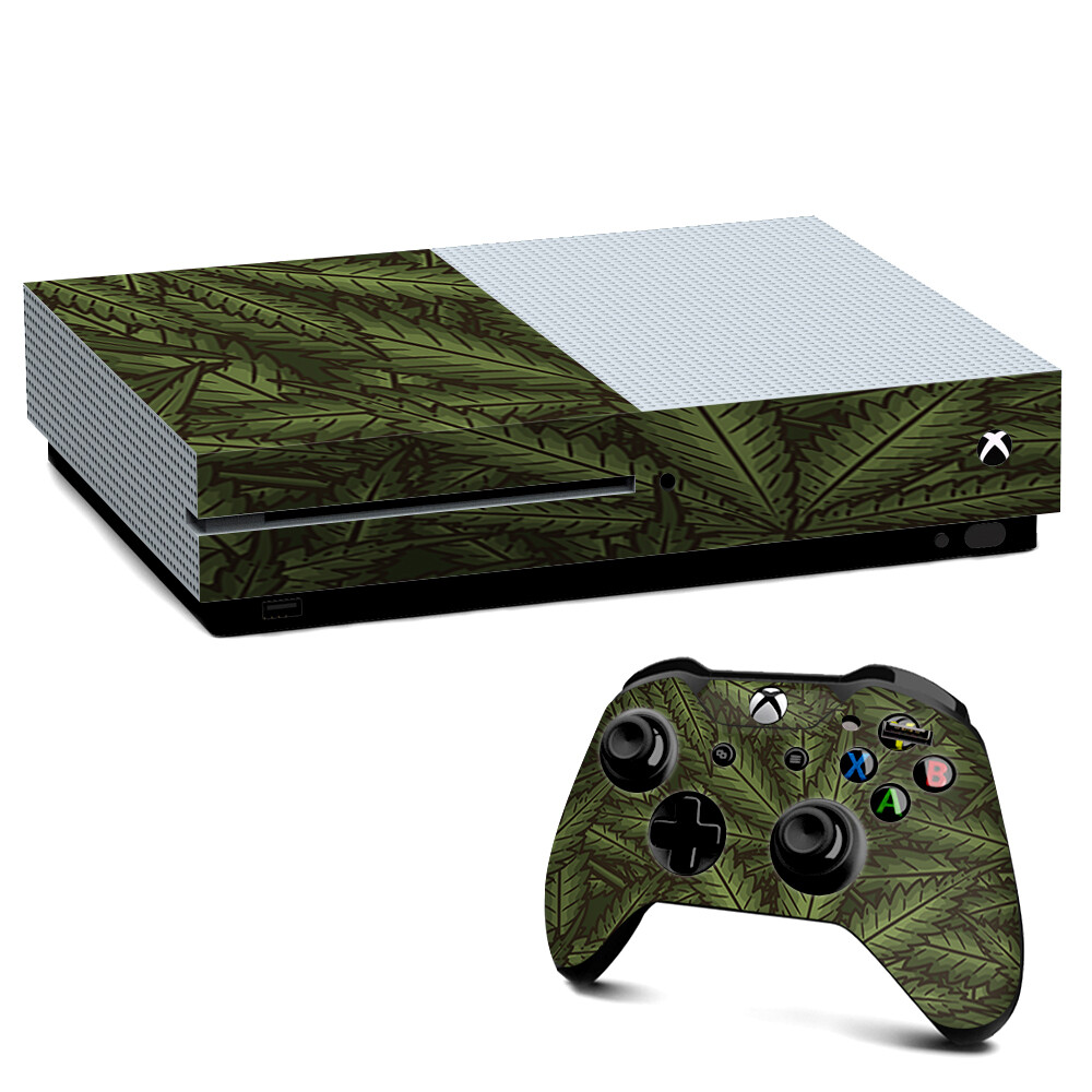 Xbox One S Console Skins Decal Wrap ONLY gonja leaves pot weed
