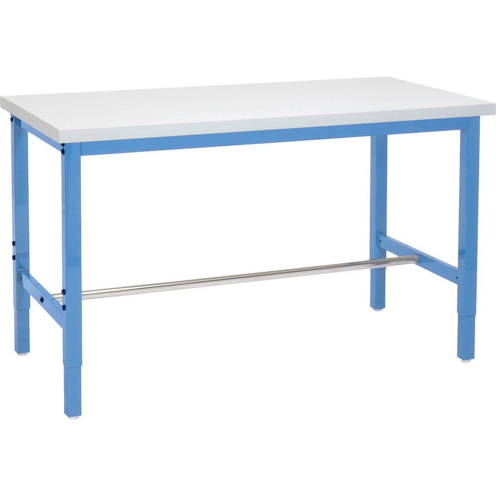 Production Workbench - Plastic Laminate Square Edge - Blue 60"W x 30"D