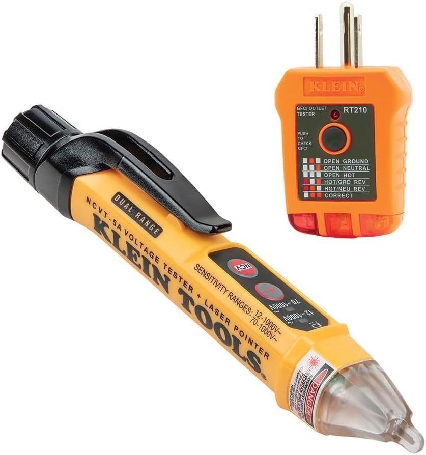 Professional Electrical Kit with Laser Pointer & GFCI Receptacle Tester