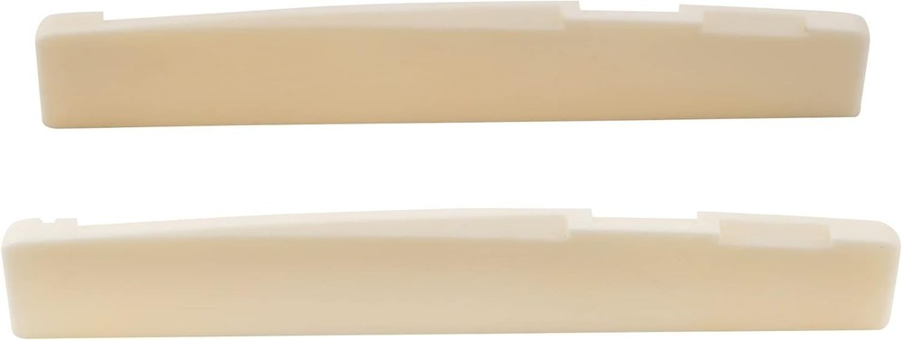 High-Performance Bone Saddle for 6-String Acoustic Guitars - 76x3x13mm, 2 Pack