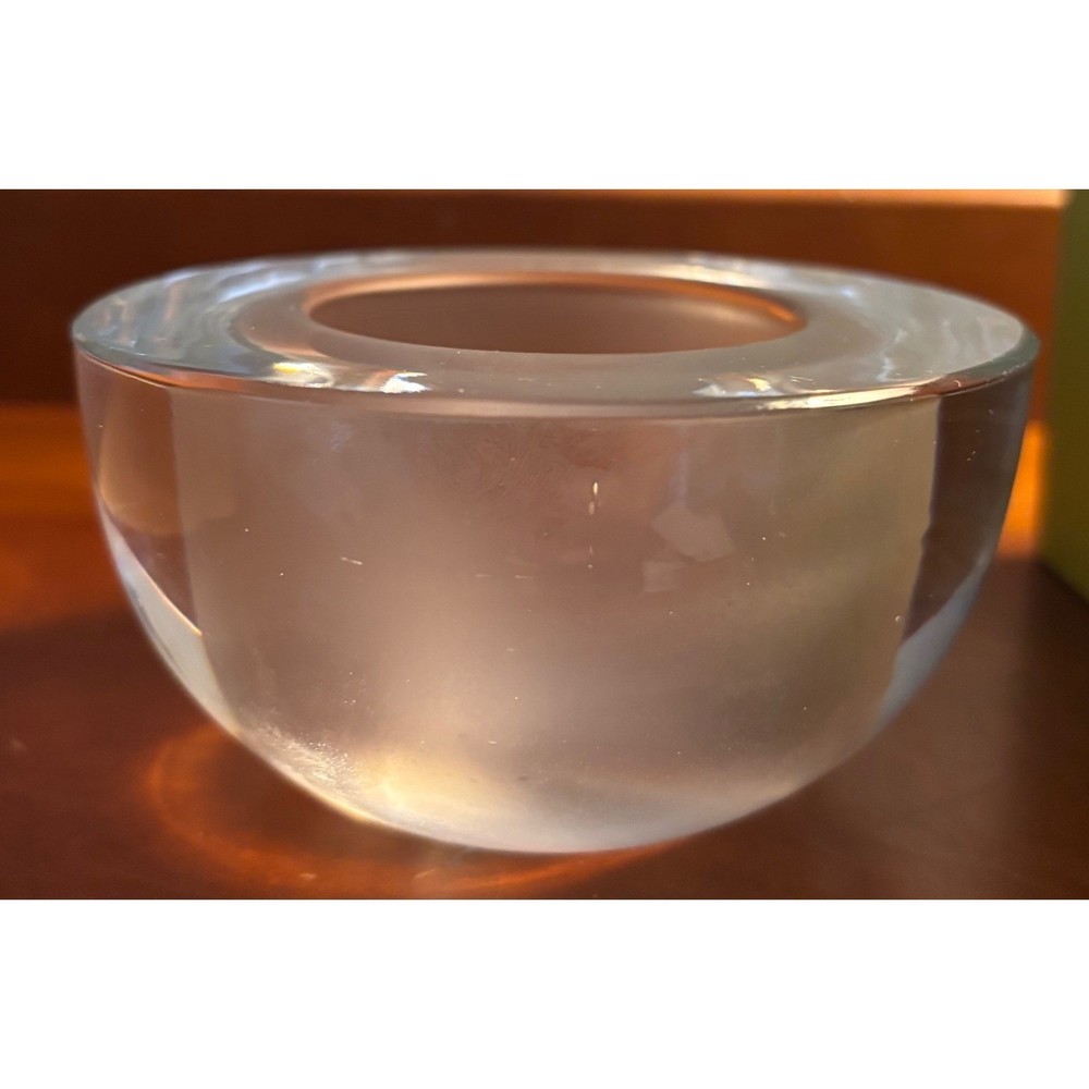 Fitz and Floyd glass candle holder