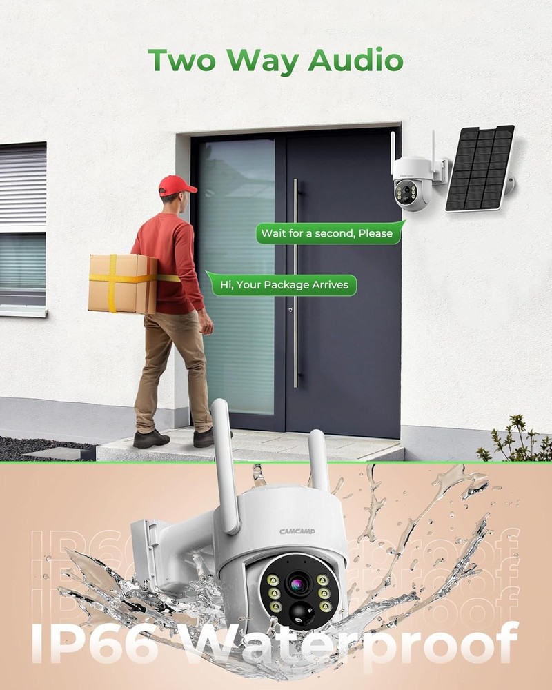 SC43 Solar Security Camera for Solar Power Wireless Security Camera System