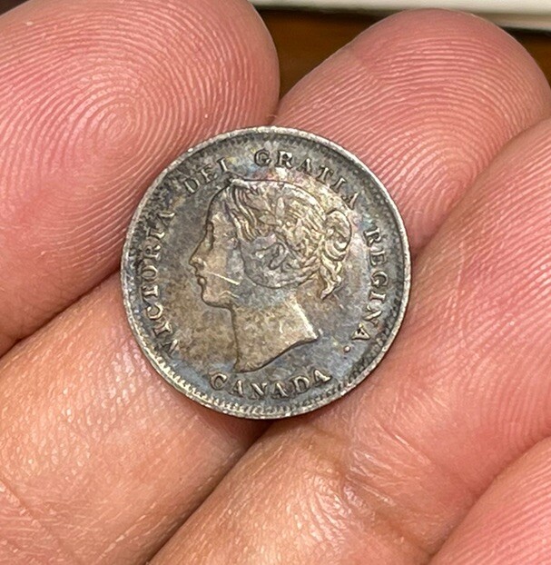 1899 Canada 5 Cents Silver Coin
