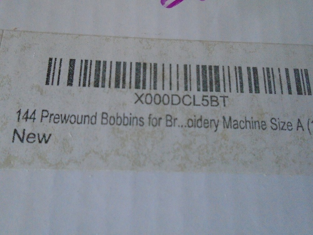 Prewound Embroidery Bobbins Size A Polyester 1-BOX 144pcs