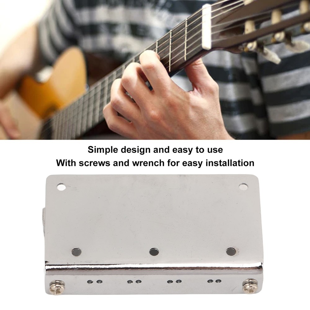 ♡ Metal Mandolin Bridge 8 String Saddle Bridge Plate Replacement Musical