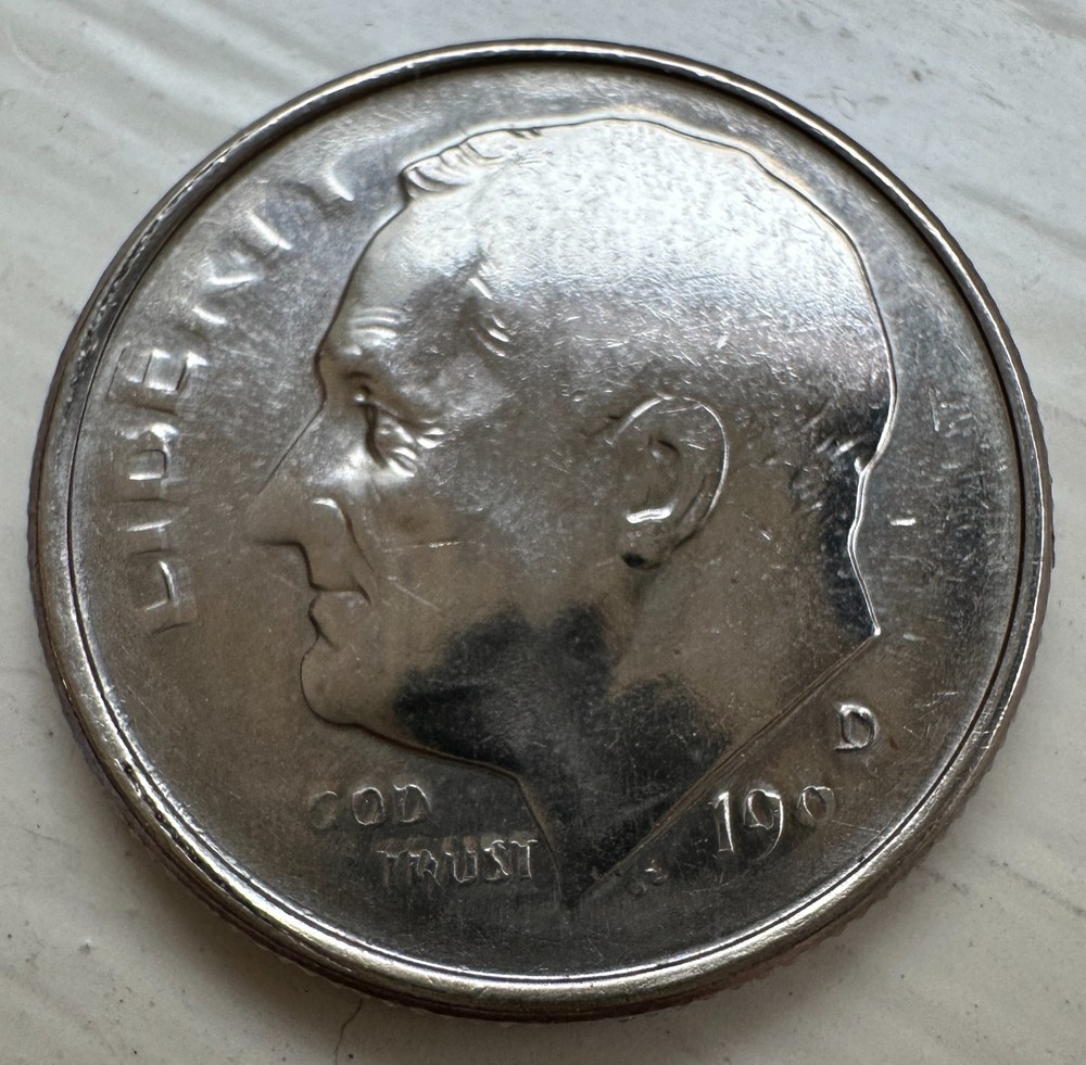 1994-D ROOSEVELT DIME WEAK STRIKE ERROR ***** SUPER RARE GREAT ERROR *****