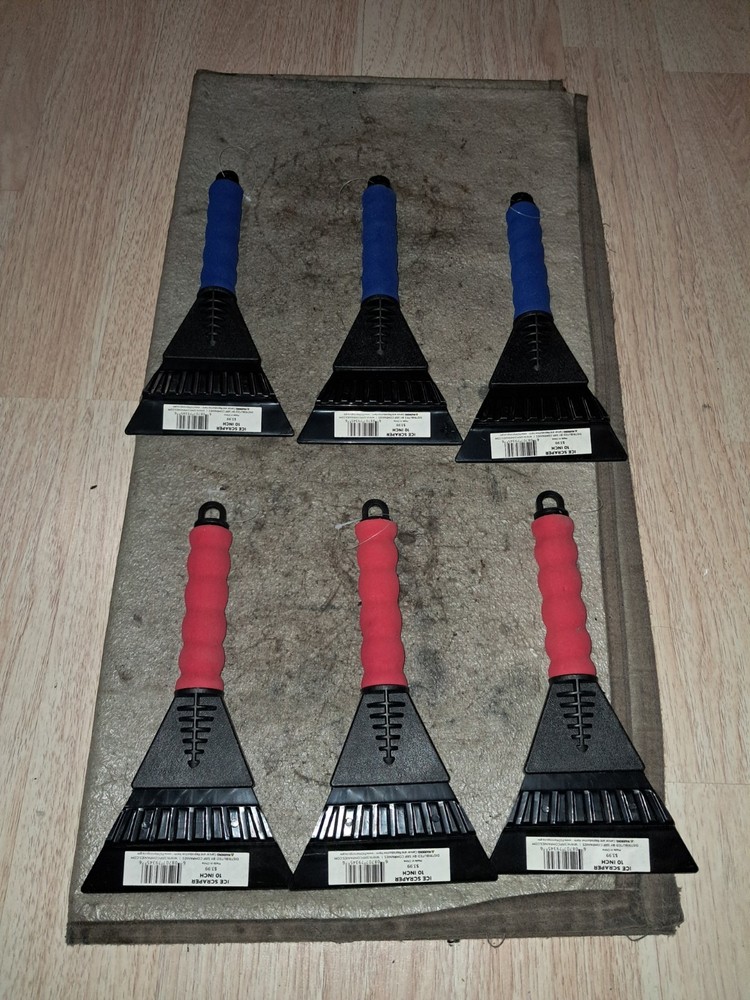 Hand Held Ice Scrapers ( 6 Pack )
