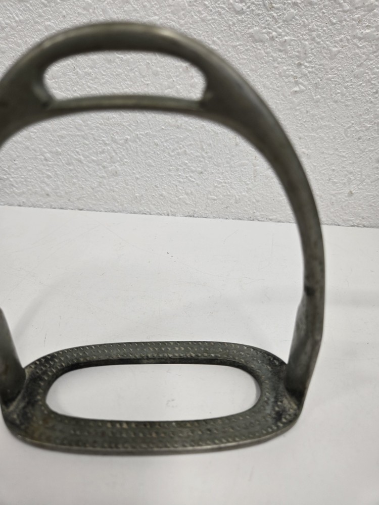 English Stirrup Single Solid Nickel? Metal