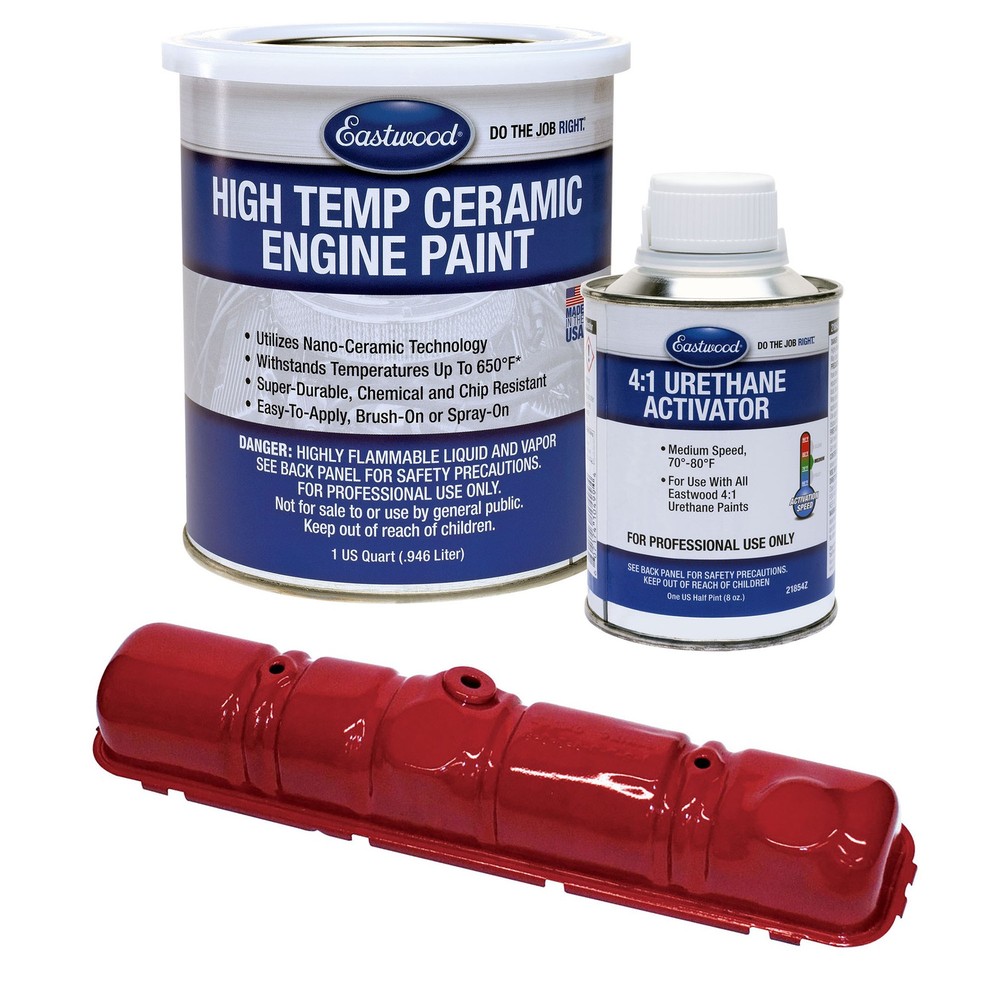 Eastwood Buick Red High Temperature Ceramic Engine Paint and Activator