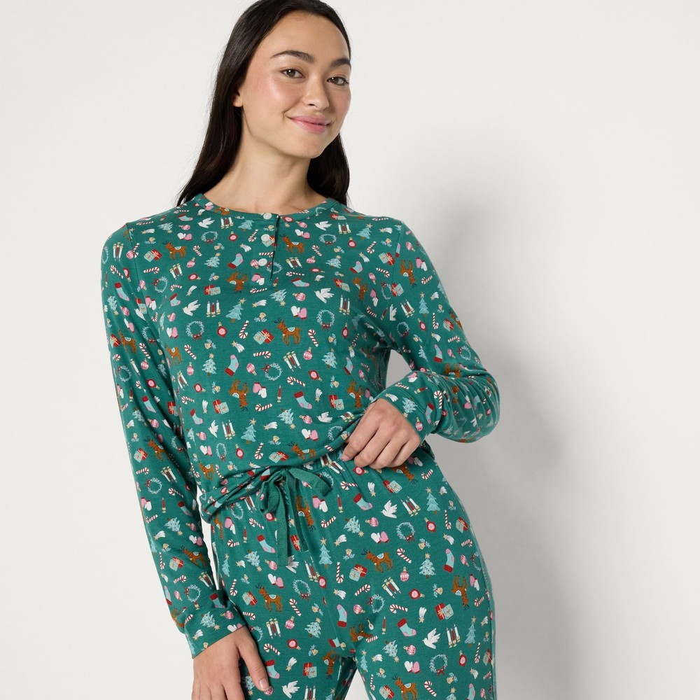 Amazon Essentials Sofia Grainge Women's Pajama Set Medium Sage Green 80 Char