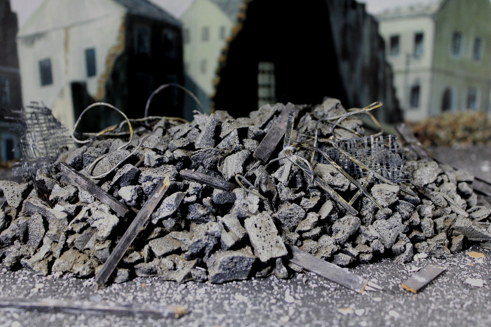 1/32 scale WW2: Berlin Two Sided Rubble Pile Set NEW!