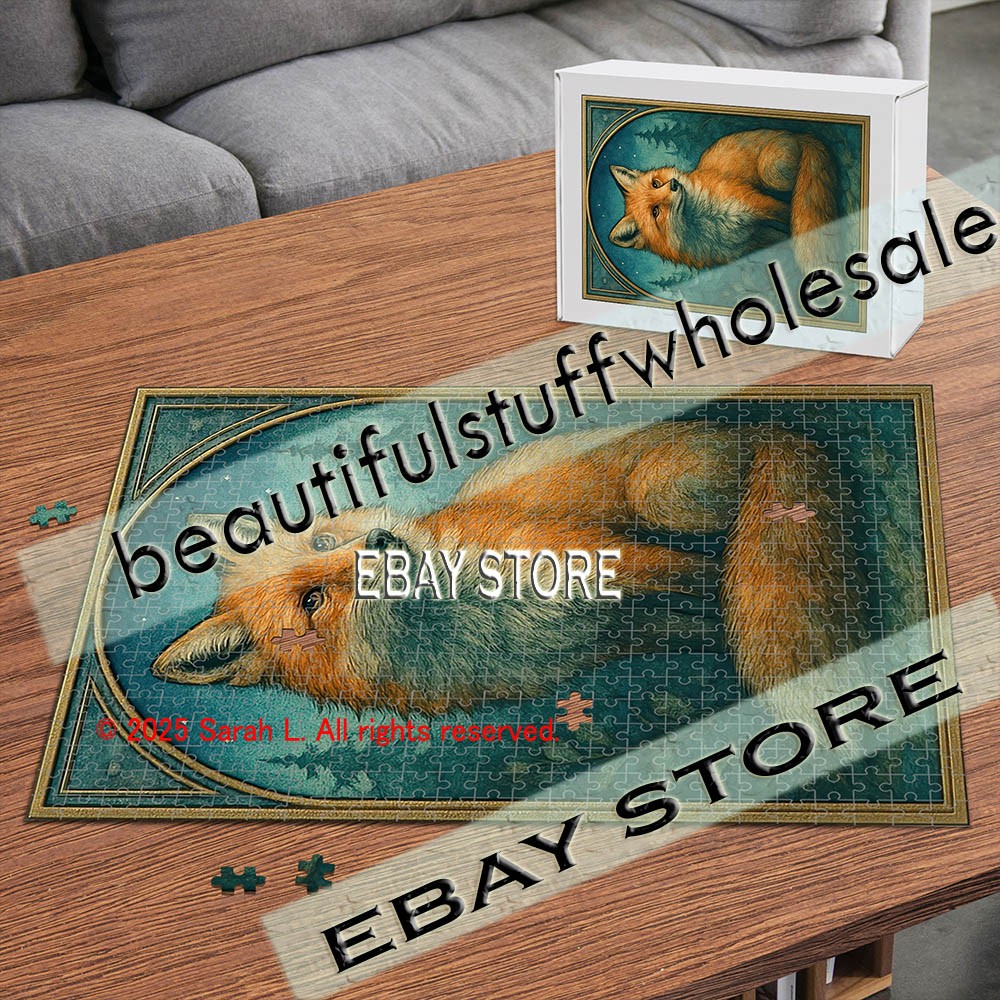 500 piece jigsaw puzzle Fox Nature weaving