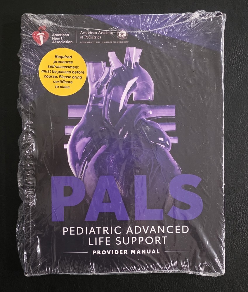 2025 AHA PALS Provider Manual Latest Guidelines + Reference Card Included