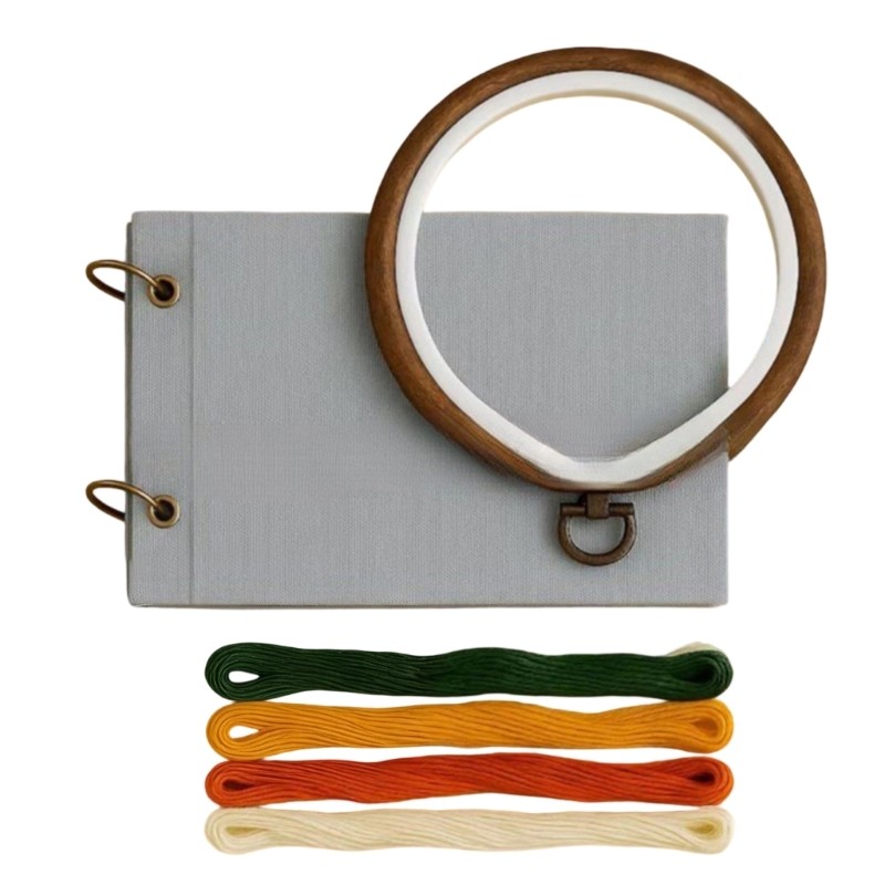 Professional Embroidery Set Includes Needle Thread Linen And Guide