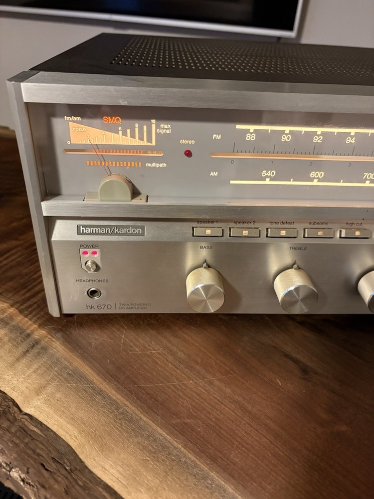 Harman Kardon HK-670 Stereo Receiver Tested, Working Order