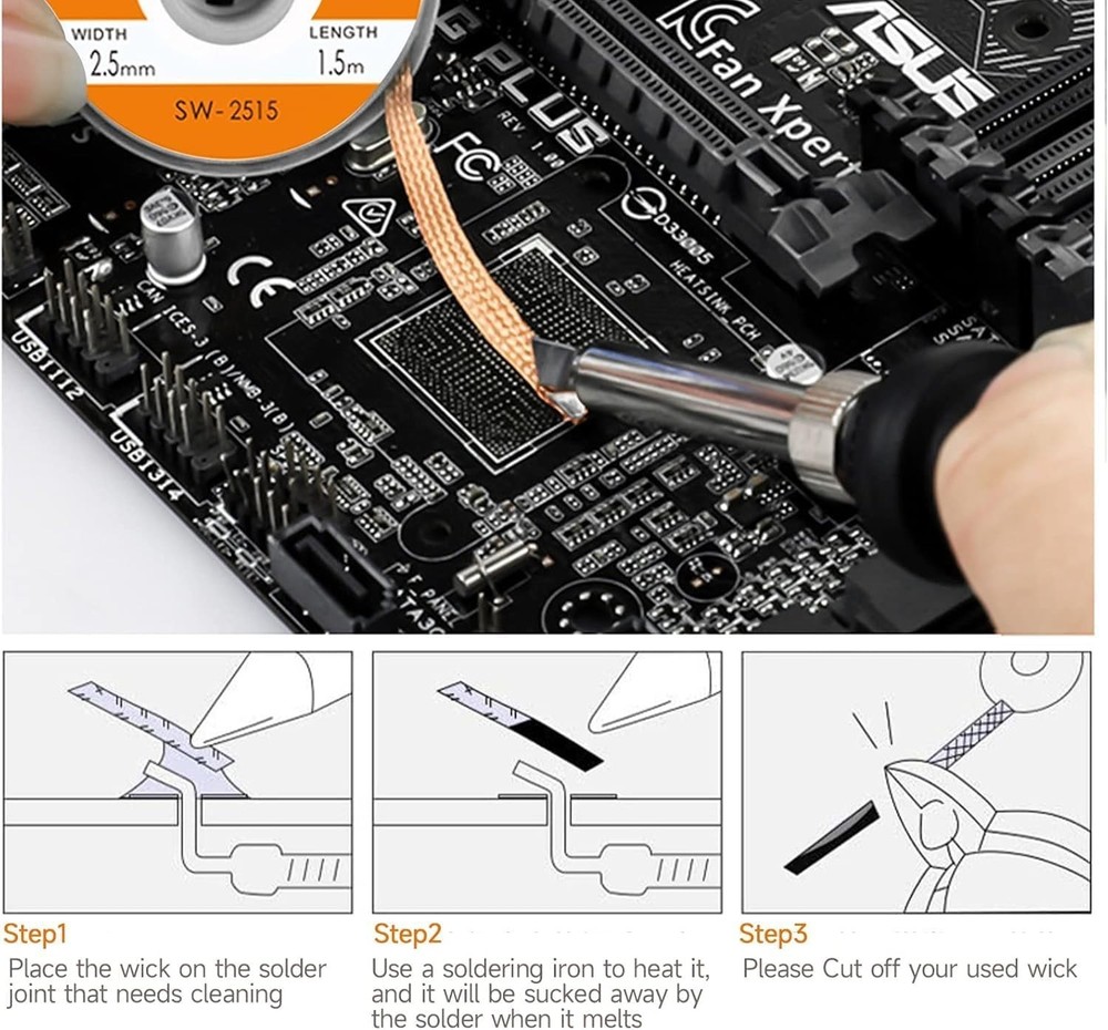 Durable Soldering Iron Set with Adjustable Temperature and Cleaning Tools