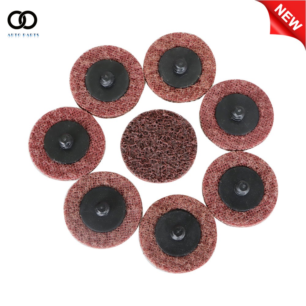 50× 2 inch Medium Surface Conditioning Discs Roll Lock Die Grinder Sanding Pads
