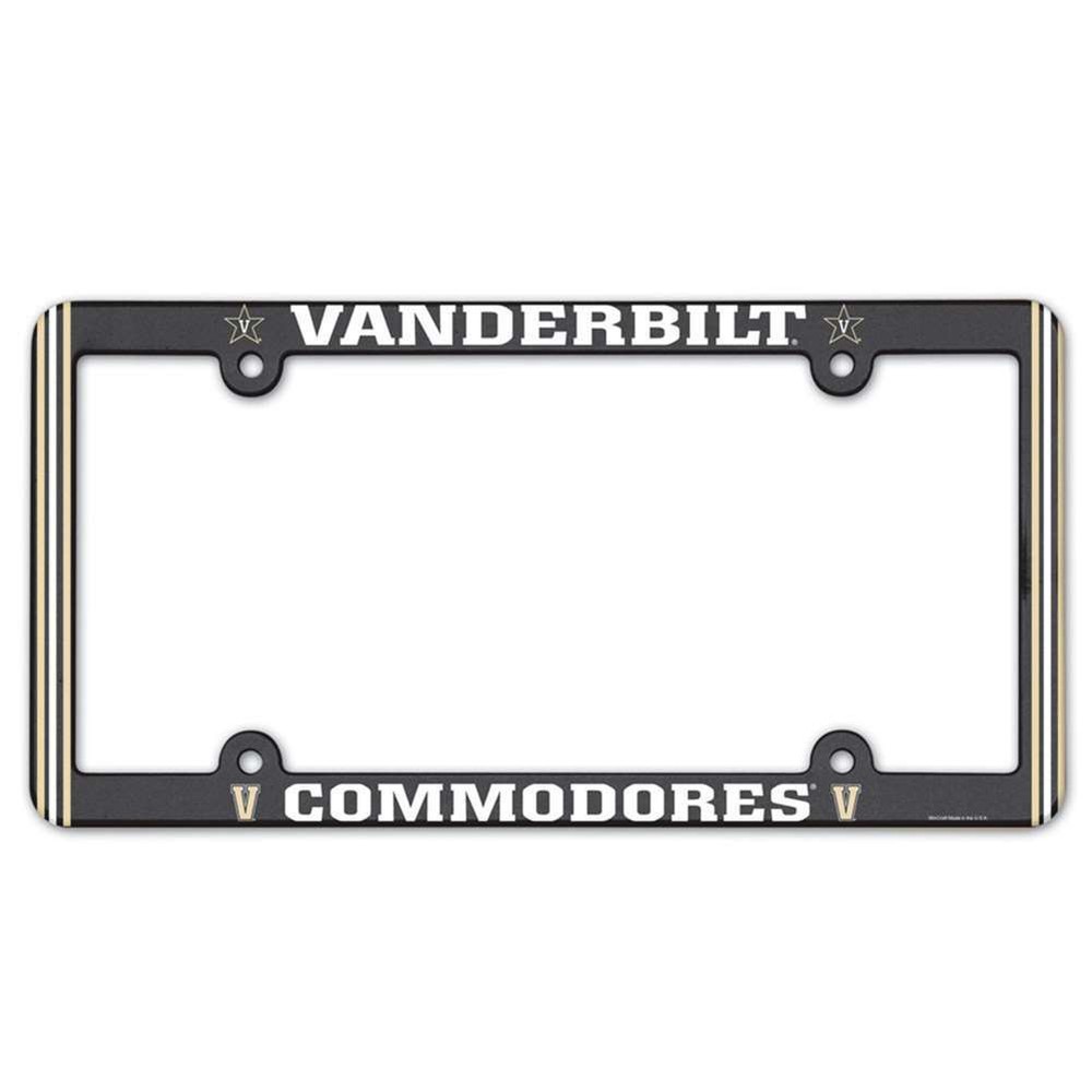 Vanderbilt Commodores Plastic License Plate Frame