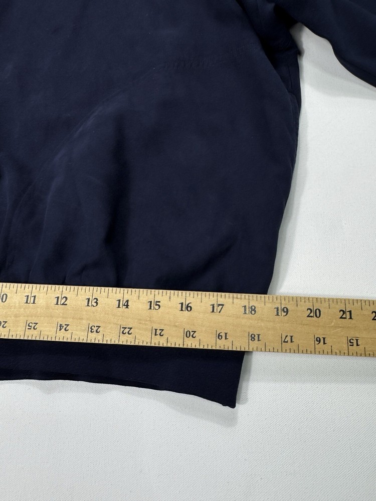 Zero Restriction Men’s Medium Navy Golf Outerwear 1/4 Snap Windbreaker Pockets