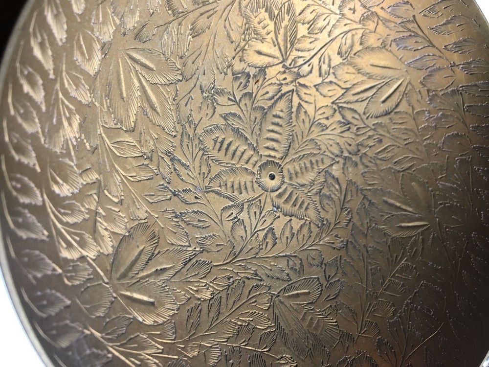 Vintage INDIA Etched Brass Samovar Set