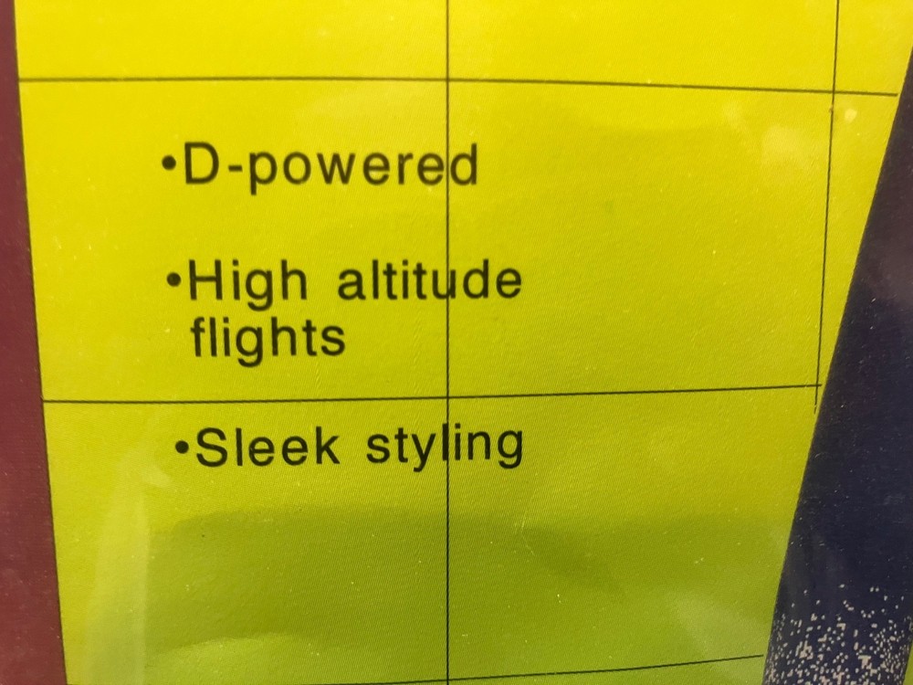 Long OOP D-Powered CUSTOM OASIS Skill Level 2 Flying Model Rocket Kit -Sealed