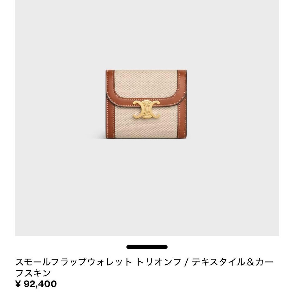 CELINE Small Flap Wallet Triomphe